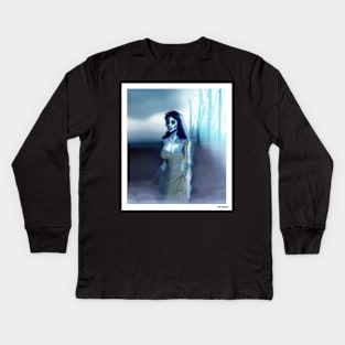 Corpse Bride portrait Kids Long Sleeve T-Shirt